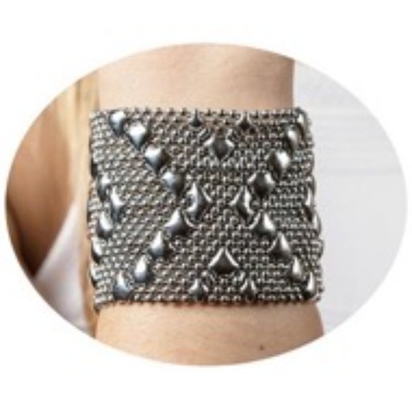 Sergio Gutierrez Liquid Metal B10 Silver Mesh Bracelet - Picture 3 of 12